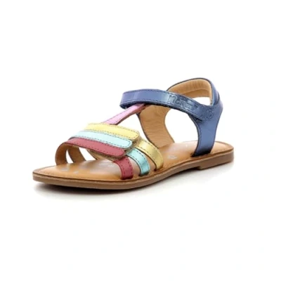 Afbeelding van Kickers Diamanto Sandalen marine/multicoloured voor kinderen, Maat: 27, Marine/multi coloured Leer
