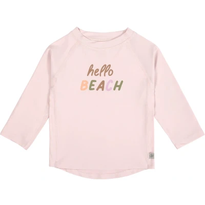 Afbeelding van Lässig Zwemshirt Rashguard Lange Mouw Splash &amp; Fun Hello Beach light pink, 25 36 mnd. Maat 98