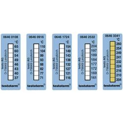 Afbeelding van testo testoterm Temperatuurmeetstrip 204 tot 260 C Inhoud10 stuk(s)