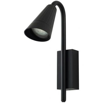 Afbeelding van Lindby Sorvete buitenwandlamp, zwart, aluminium, hoogte 33 cm