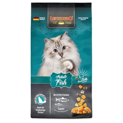Afbeelding van Leonardo Adult Fish Kattenvoer, 7,5 kg, droogvoer voor katten, compleet voer volwassen katten van alle rassen vanaf 1 jaar