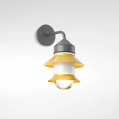 Afbeelding van Marset Santorini A Fixed Stem wandlamp mosterd