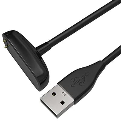 Afbeelding van PHONILLICO Oplader compatibel met Fitbit Charge 6 / 5 LUXE USB kabel 1 meter vervanging adapter opladen horloge