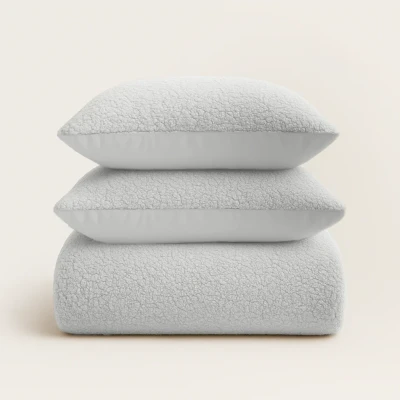 Afbeelding van Dekbedovertrek Teddy 1 Persoons 140x200 Sleeptime Wit