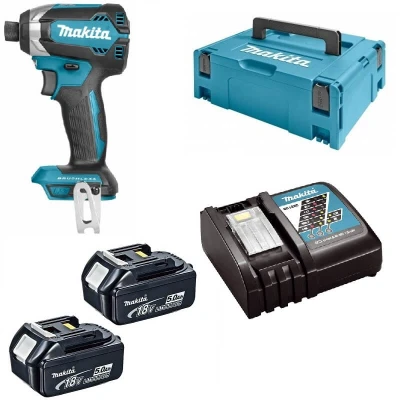 Afbeelding van Makita DTD153RTJ 18V Li ion accu slagschroevendraaier set (2x 5.0Ah) in Mbox koolborstelloos