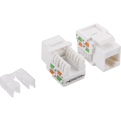 Afbeelding van LogiLink NK4006 RJ 45 Wit cat6a keystone