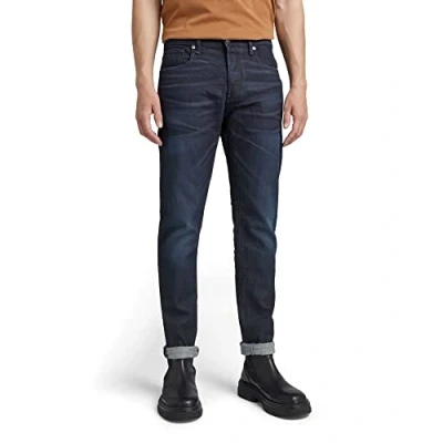 Afbeelding van G Star Raw 3301 Slim Jeans heren,Blauw (Worn in Naval Blue Cobler B767 d351),31W / 32L