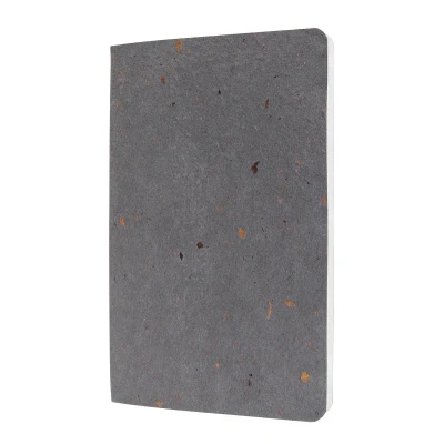 Afbeelding van Sigel notitieboek Re Up A5 donkergrijs geruit softcover SI RU105