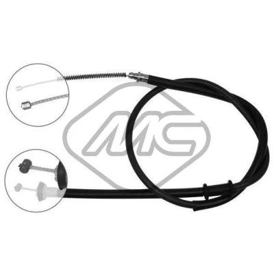 Afbeelding van Metalcaucho 82100 Handremkabel rechts 1425/1190mm Trommelrem LANCIA: Ypsilon II (843) 1.4, 1.3 D Multijet (843.AXF11, 843.AXF1A, 843.AXM11,...