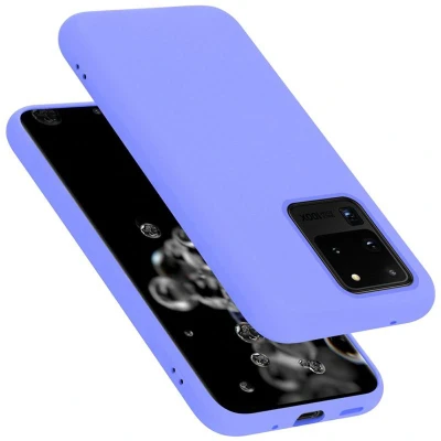 Afbeelding van Cadorabo Hoesje geschikt voor Samsung Galaxy S20 ULTRA Case in LIQUID LICHT PAARS Beschermhoes TPU silicone Cover