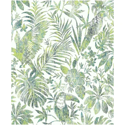 Afbeelding van Leen Bakker Dutch Wallcoverings Escapade Toekan/papegaai Groen 0,53x10,05m Behang Vlies
