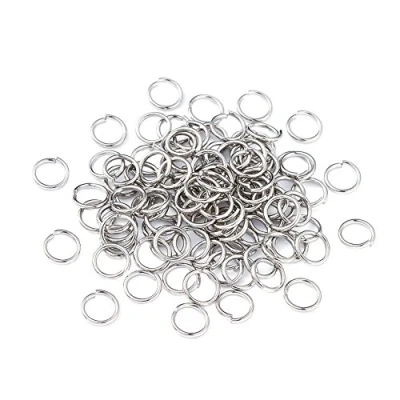 Afbeelding van Craftdady 2000Pcs Rvs Open Jump Ringen 6Mm Ronde 1Mm Dikke Kleine Connector Voor Sieraden Maken