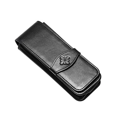 Afbeelding van DIPLOMAT D41000004 Leren hoesje voor 4 pennen Chic en elegant Duurzaam Zwart