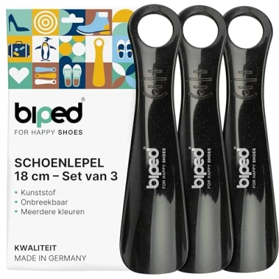 Afbeelding van biped set van 3 schoenlepels kunststof 18 cm schoenlepel Duitse productie z1570(zwart)