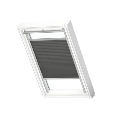 Afbeelding van VELUX Origineel Plisségordijn (FHL), Zilveren Kozijn, PK08, Charcoal