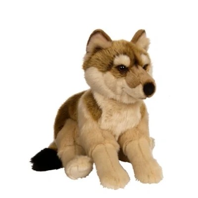 Afbeelding van Gipsy 054691 wolf, liggend, 30 cm bruin.