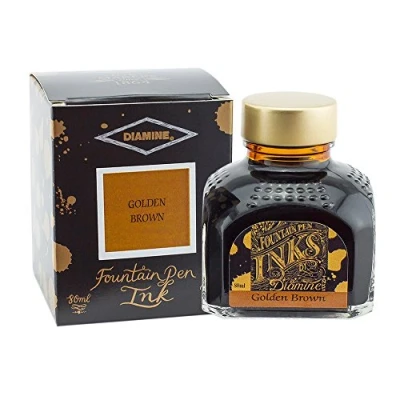 Afbeelding van Diamine Inkt for vulpen, Golden Brown 80ml