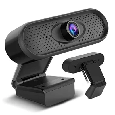Afbeelding van USB webcam met microfoon en bevestigingsclip Full HD 1080P computercamera PC thuiskantoor 25 fps 1,7 m kabel NanoRS RS680