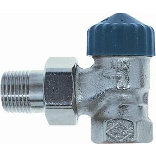 Afbeelding van Heimeier thermostatische radiatorkraan met vaste kv waarde 1 2 haaks t b v m30 kop bijzonder lage weerstand 2241 02 000