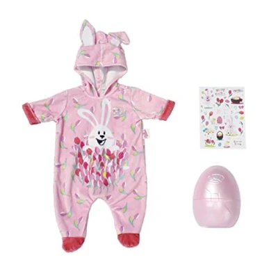 Afbeelding van BABY Born Paasei 43 cm voor Peuters vanaf 3 Jaar Ideaal Kinderhandjes Onesie, Ei verpakking en Stickervel