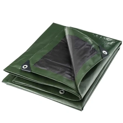 Afbeelding van WERKA PRO Multifunctioneel afdekzeil, zwart en groen, 240 g/m², 3 x 5 m
