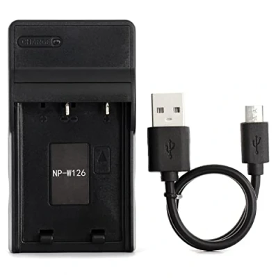 Afbeelding van NP W126 USB Oplader voor Fujifilm FinePix HS30, HS30EXR, HS33EXR, HS35EXR, HS50EXR, X A1, E1, E2, M1, Pro1, T1, T10 Camera en Meer