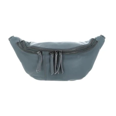 Afbeelding van FREDsBRUDER Leren Gordeltas Schoudertas Me and My Bag Beltbag Dusty Blue Lichtblauw