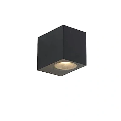Afbeelding van QAZQA Moderne wandlamp zwart IP44 Baleno I