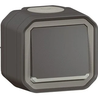 Afbeelding van Legrand plexo wisselschak verlicht compleet ip55 ik08 antraciet 069736l