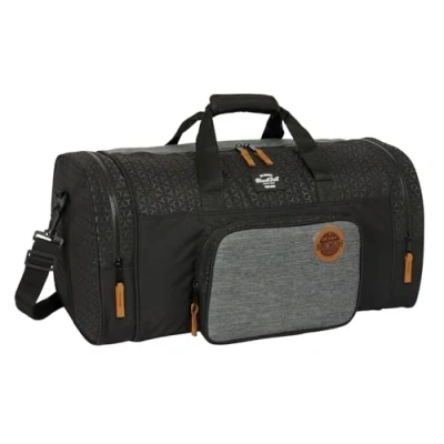 Afbeelding van Sporttas BlackFit8 Old school Zwart Grijs 55 x 26 27 cm