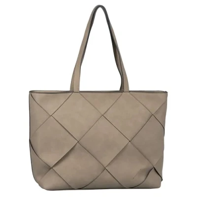 Afbeelding van Tom Tailor Maya schoudertas voor dames met ritssluiting beige taupe L Fashion, Taupe, L, modieus