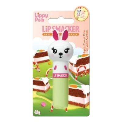 Afbeelding van Lip Smacker Lippy Pals Konijn, Geparfumeerde Lipgloss voor Kinderen Geïnspireerd door Dieren, Veilig in Gebruik en Vrij van Kleurstoffen, Hoppy Worteltaart Smaak