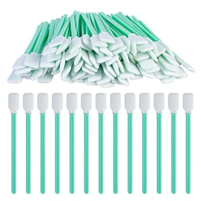 Afbeelding van Mondverzorgingsstaafjes, reinigingsspons, wattenstaafjes, accessoires: Nizirioo 100 stuks, stofvrije reinigingsstaafjes, lange steriele reinigingsset, reinigingsdoekjes van microvezel voor camera,