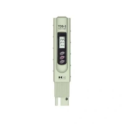 Afbeelding van HM Digital TDS 3 waterhandmeter met draagtas, 0 9990 ppm meetbereik, resolutie 1 ppm, 2% weergave nauwkeurigheid