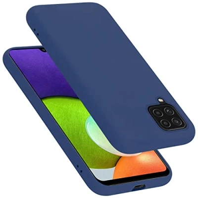 Afbeelding van Cadorabo Hoesje geschikt voor Samsung Galaxy A22 4G / M22 M32 Case in LIQUID BLAUW Beschermhoes TPU silicone
