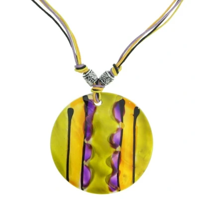 Afbeelding van Behave Ketting met schelpen hanger, nikkelvrij Trendy modeaccessoire 50 cm + 5 verlengketting