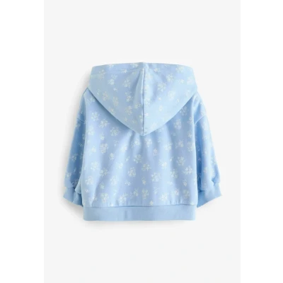 Afbeelding van Next Sweater met rits voor kinderen, Maat: 80, Blue ditsy print