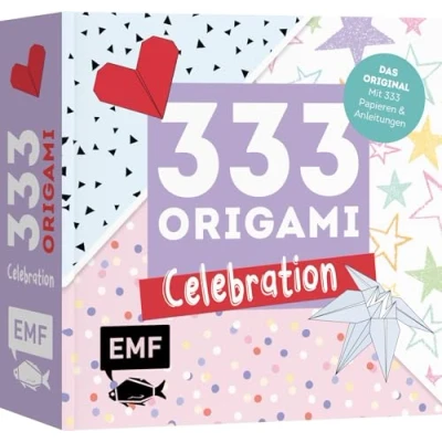 Afbeelding van 333 Origami Celebration: Das Original mit feinen Papieren &amp; Anleitungen festlichen Motiven für Hochzeit, Geburtstag, Familienfeste und mehr