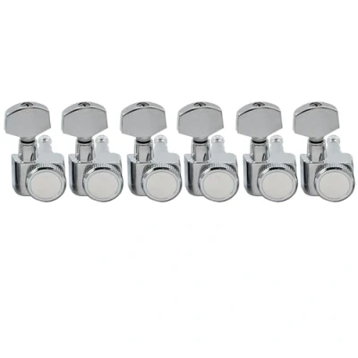 Afbeelding van Musiclily Pro 6 in lijn 2 pins Gitaar Locking Stemmechanieken Tuners voor Fender Strat/Tele, Chroom