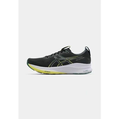 Afbeelding van Asics GEL Kayano 32 Hardloopschoenen voor op de weg, Heren, Maat: 40.5, Black/jasper green Kunststof/ textiel