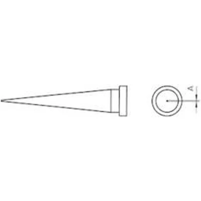 Afbeelding van Weller LT S soldeerpunt Langwerpige, conische vorm Grootte 0.4 mm Inhoud: 1 stuk(s)