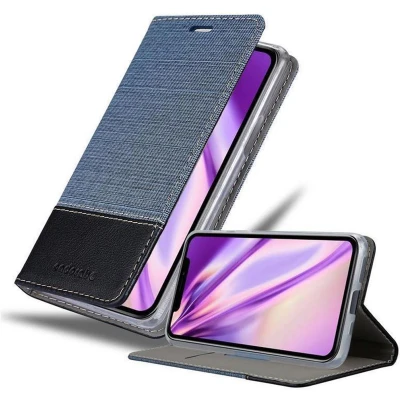 Afbeelding van Cadorabo Hoesje geschikt voor Apple iPhone 11 PRO MAX in DONKERBLAUW ZWART Beschermhoes met magnetische sluiting, standfunctie en kaartvakje Book Case Cover Etui