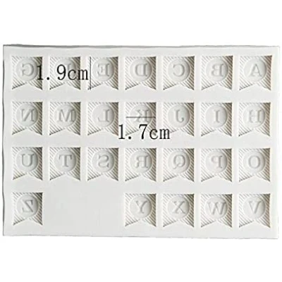 Afbeelding van Selecto Bake Alfabet Banner Siliconen Chocolade Mould (Letters)