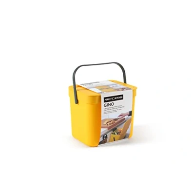 Afbeelding van Perfetto Vuilnisbak/organisch afval om op te hangen, Gino, 7 l, geel