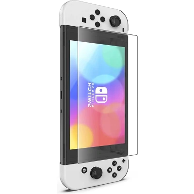 Afbeelding van Screenprotector geschikt voor Nintendo Switch OLED Tempered Glass 1 stuk Transparant