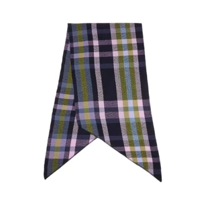 Afbeelding van s.Oliver MIT Karomuster Sjaal, Dames, Maat: One Size, Navy