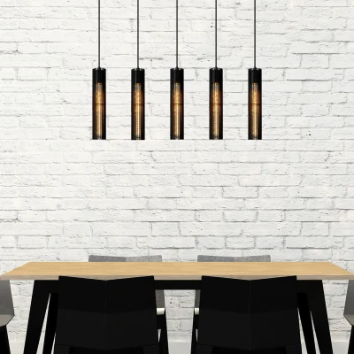 Afbeelding van Lucide LIONEL Hanglamp 5xE27 Zwart