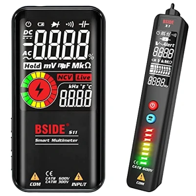 Afbeelding van BSIDE Multimeter &amp; Voltage Tester Kit, Oplaadbare Kleur LCD Digitale Voltmeter en EBTN Display Spanningsdetector Combo Elektrische Test Kit