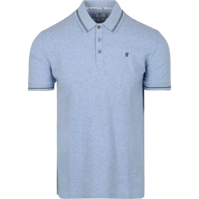 Afbeelding van R2 Amsterdam Polo Soft Solid Light Blue Maat 3XL Heren
