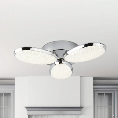 Afbeelding van Searchlight Design plafondlamp Lori 3 lichts grijs 6213 3CC